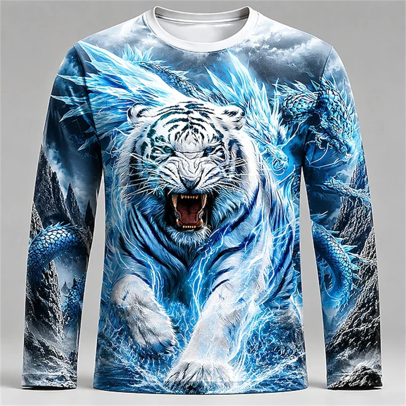 Herren Langarmshirt mit Blau-W – Tee Graphic Print Bewertung und Preis